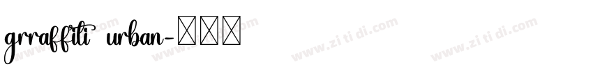 grraffiti urban字体转换